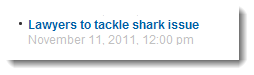 Lawyers to tackle shark issue