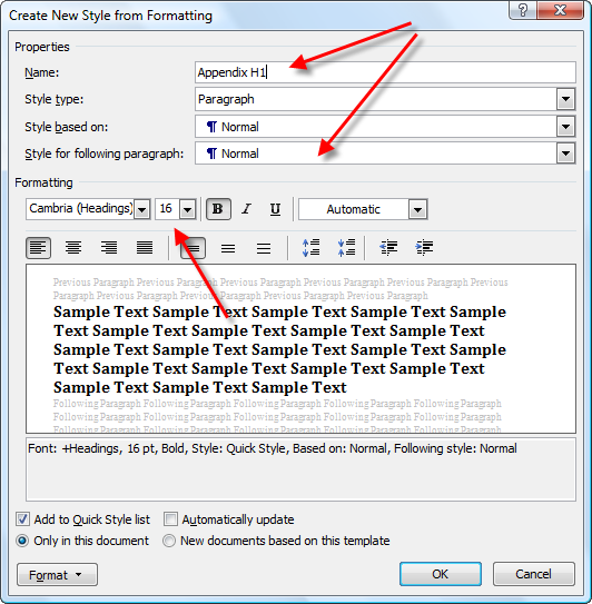 how to use headings in microsoft word 2010