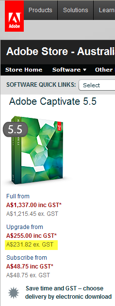 Cheapest Captivate 5.5